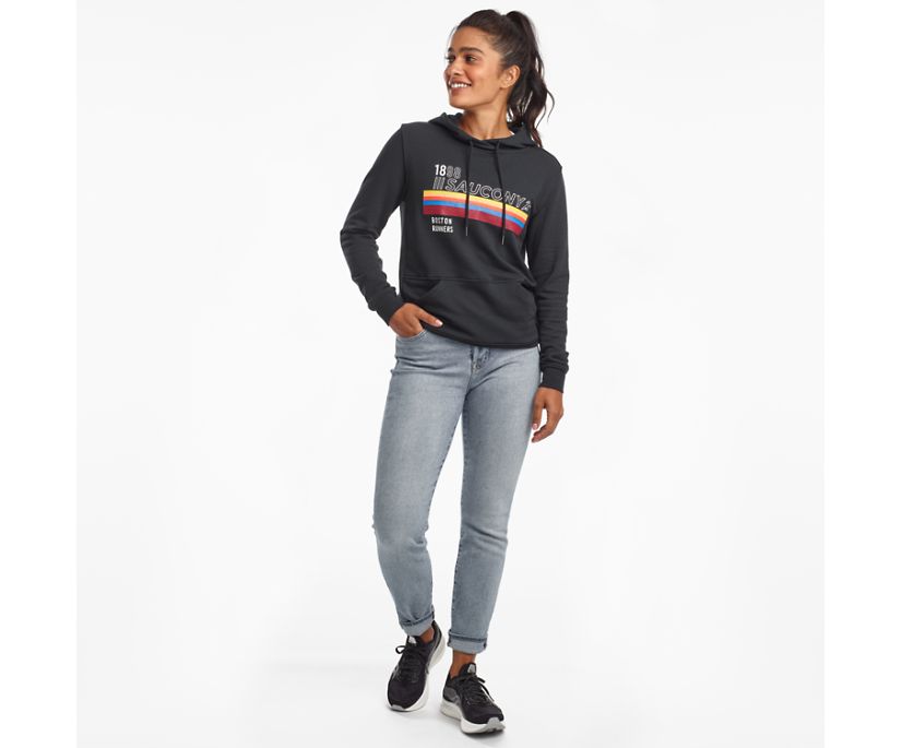 Saucony Rested Women's Shirts Black | Canada 262WNBY